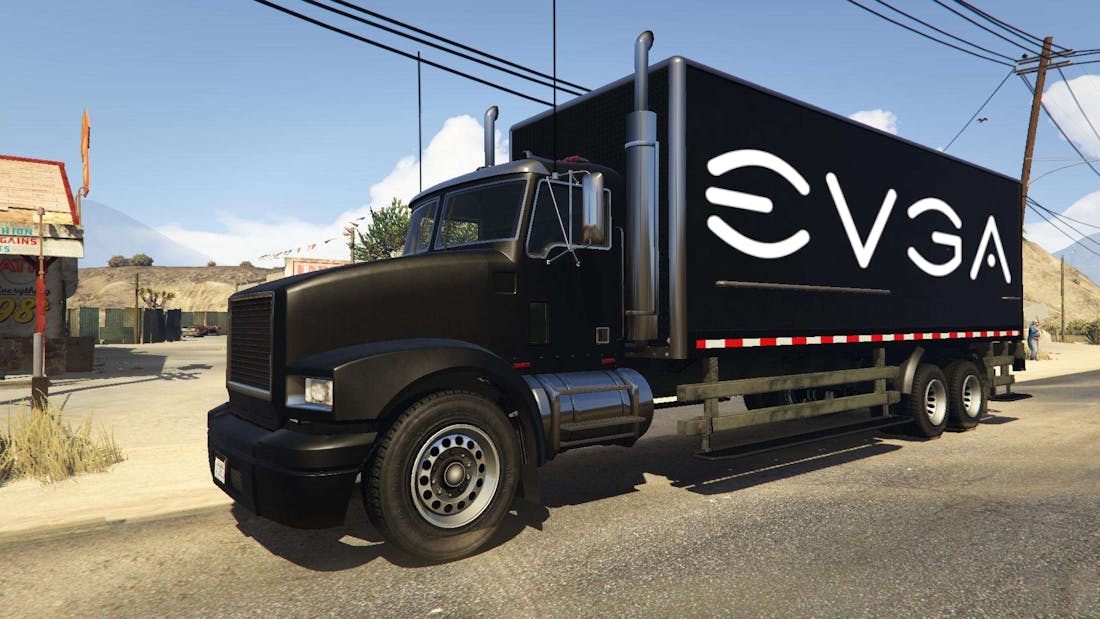 EVGA Grand Theft Auto truck.png Vrachtlading RTX 30-videokaarten gestolen in Californië