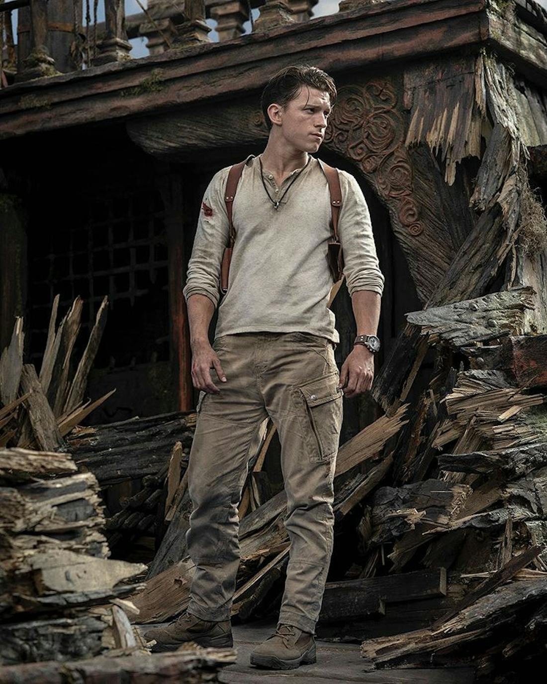 tomhollandnate.jpg Vier nieuwe foto's van de Uncharted-verfilming onthuld