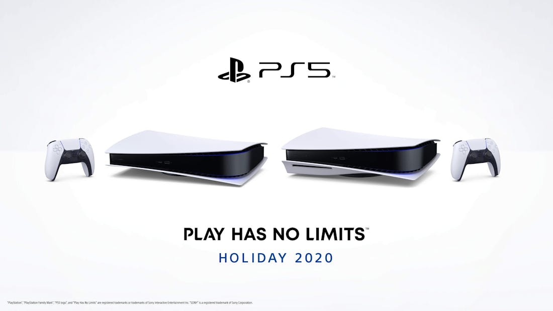 PlayStation 5 High-res foto van horizontaal liggende PlayStation 5-consoles opgedoken