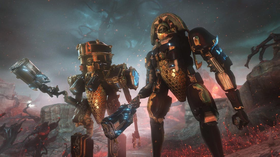 necramech_min.jpg Warframe-uitbreiding The Heart of Deimos voegt nieuw gebied toe