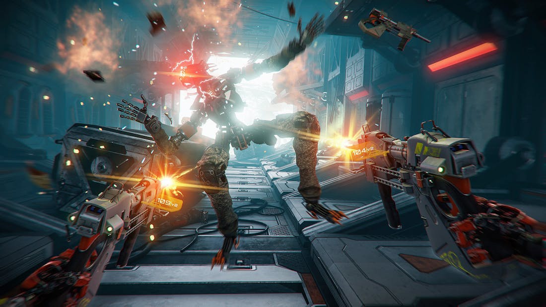 stormland_combat.jpg Stormland geeft je de vrijheid om te knallen