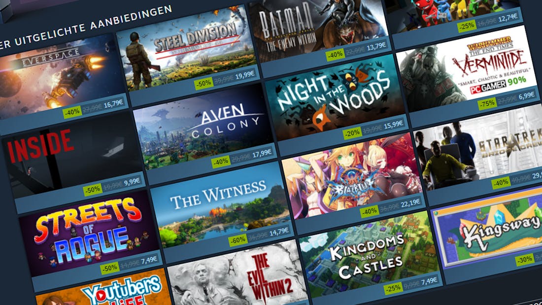 steam-saletje.png Valve vindt oplossing voor manipulatie van algoritme op Steam