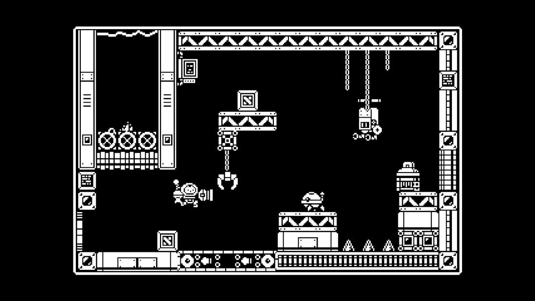 gato2.jpg Gato Roboto is een snelle, zwart-witte Miauwtroidvania