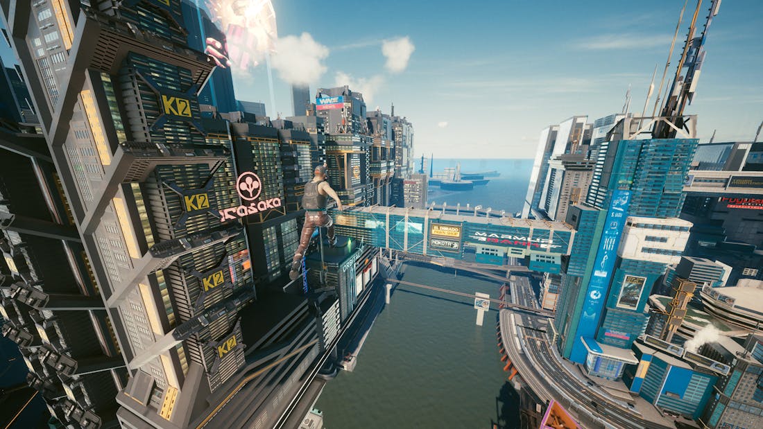 freefly.png Mod laat spelers rondvliegen in Cyberpunk 2077-wereld