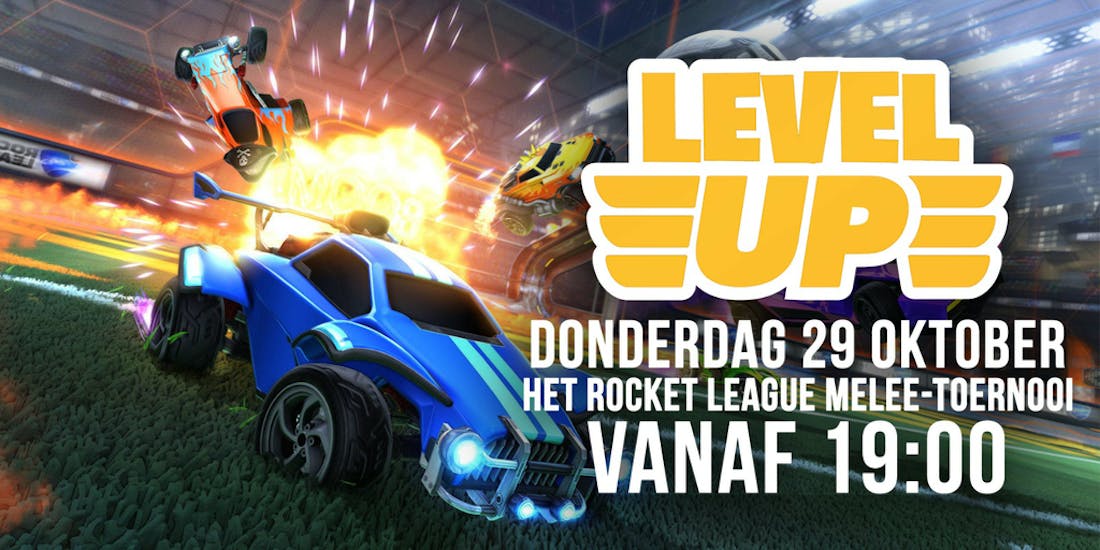 rockety.png Live om 18:30 uur: het Level Up Rocket League Melee-toernooi!