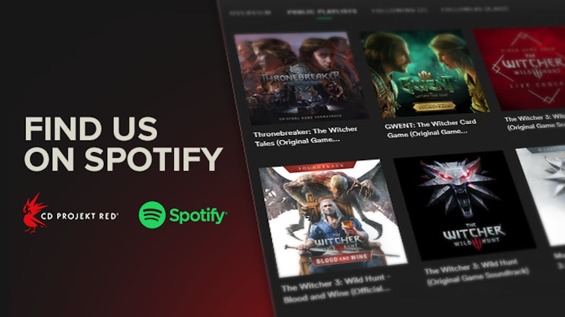 cd-projekt-spotify.png Soundtracks van The Witcher 3 en Gwent staan op Spotify