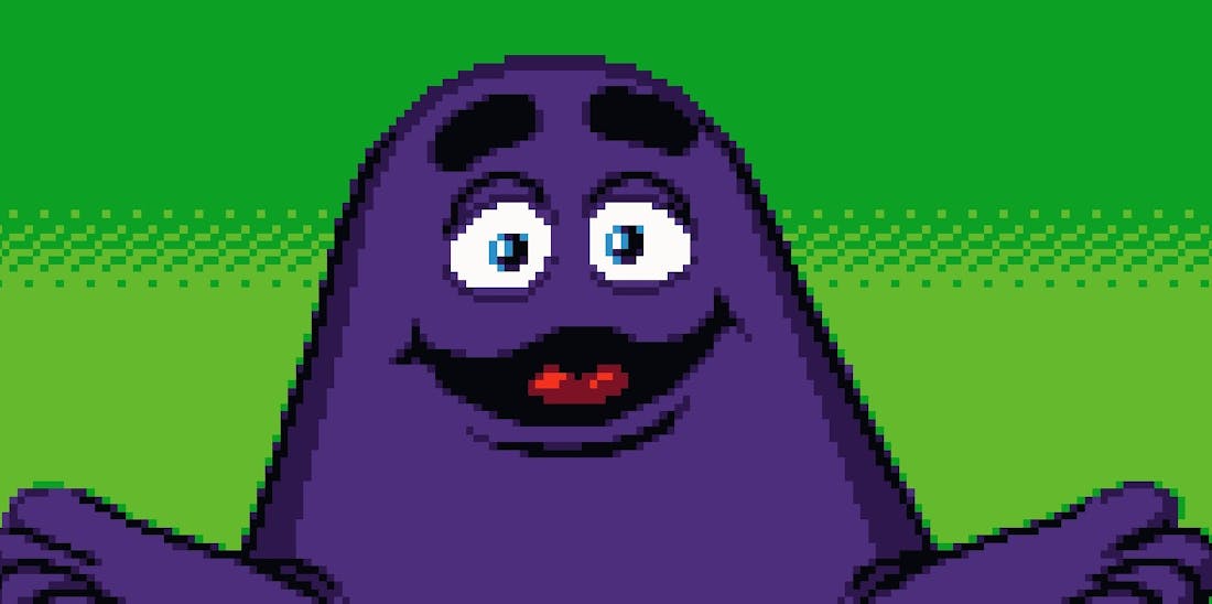 Grimace's Birthday McDonalds viert verjaardag van mascotte met Game Boy Color-game