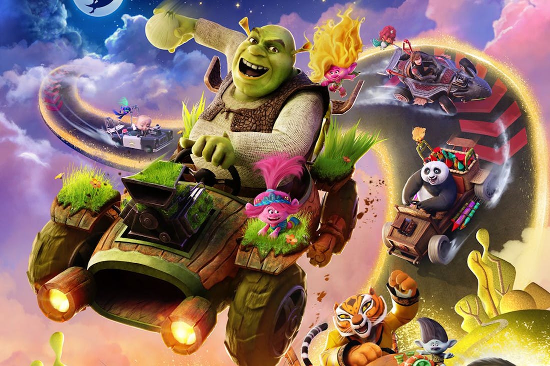DreamWorks All Star Kart Racing DreamWorks All-Star Kart Racing met Shrek en Boss Baby onthuld