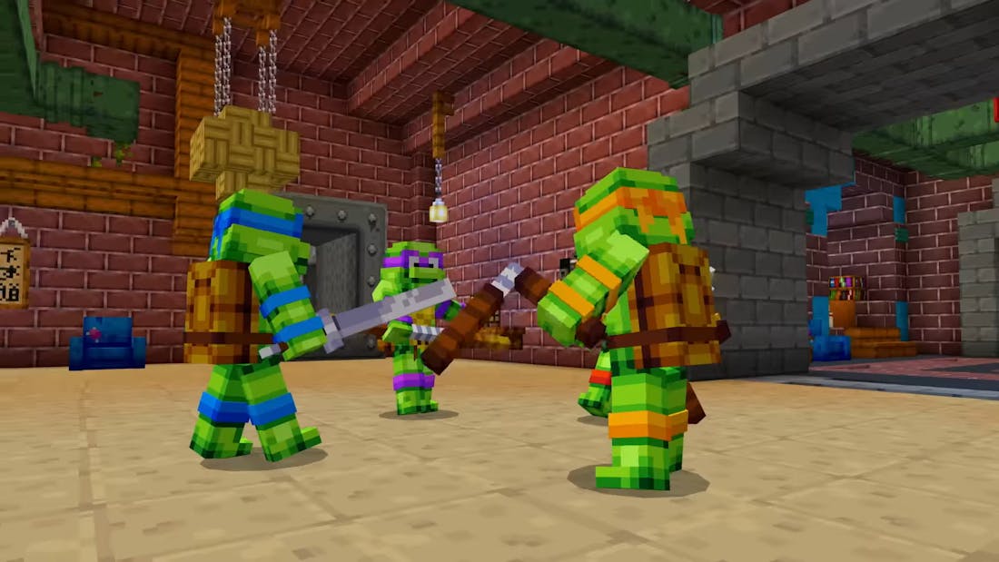 Ninja turtles minecraft Minecraft krijgt cross-over met Teenage Mutant Ninja Turtles