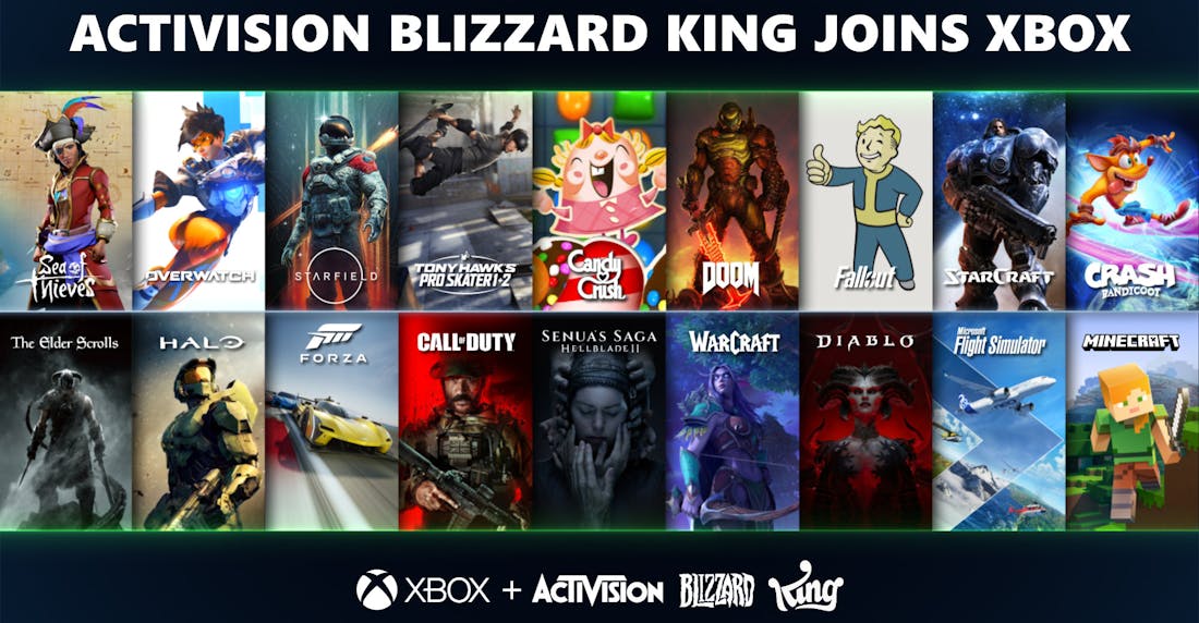 Xbox Microsoft heeft Activision Blizzard overgenomen