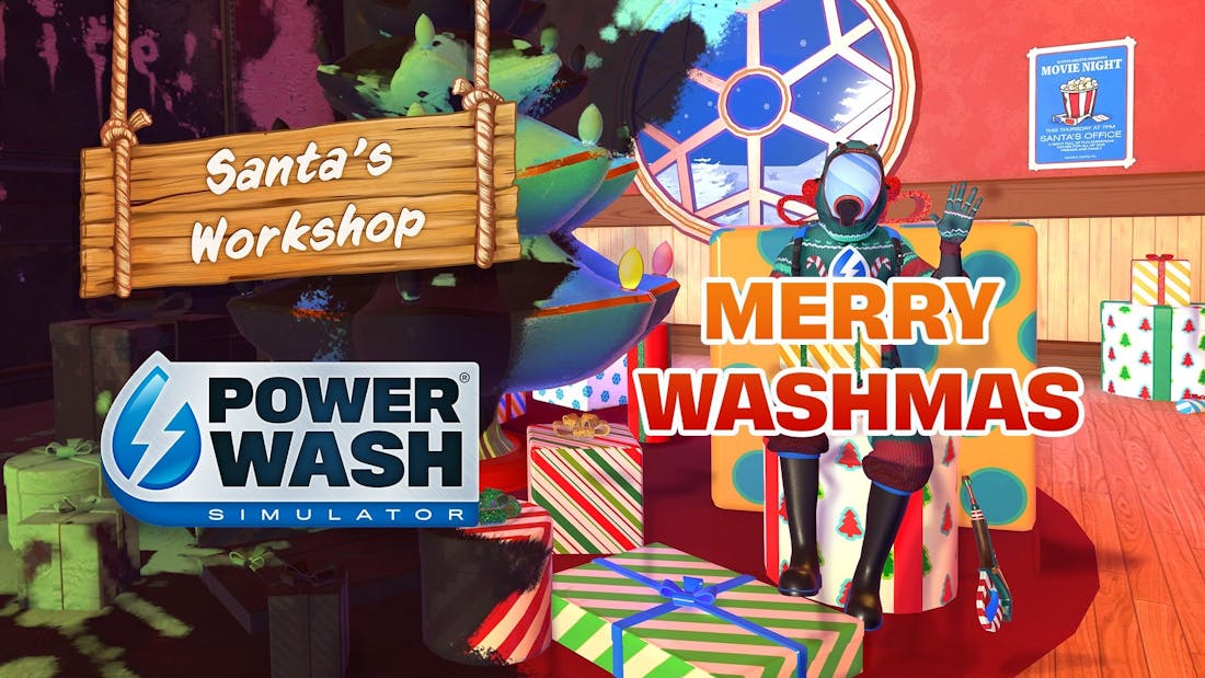 Powerwash Simulator Gratis Santa's Workshop-dlc voor Powerwash Simulator beschikbaar