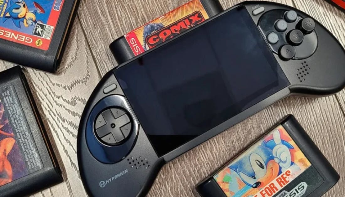hyperkin mega drive Handheldversie van Mega Drive op komst, gebruikt oorspronkelijke cartridges