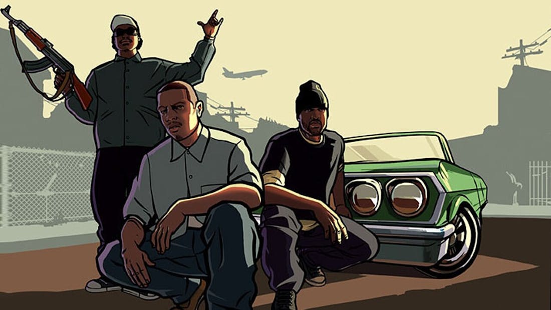 Grand Theft Auto: San Andreas Grand Theft Auto: San Andreas had bijna uit drie losstaande maps bestaan