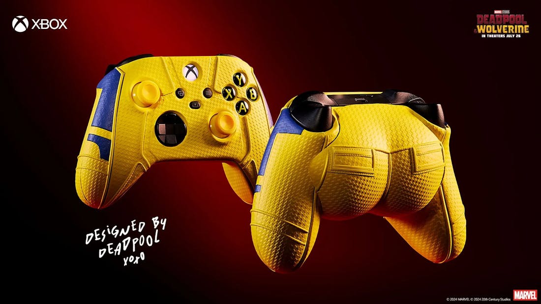 Xbox Xbox-controllers met billen van Deadpool en Wolverine onthuld