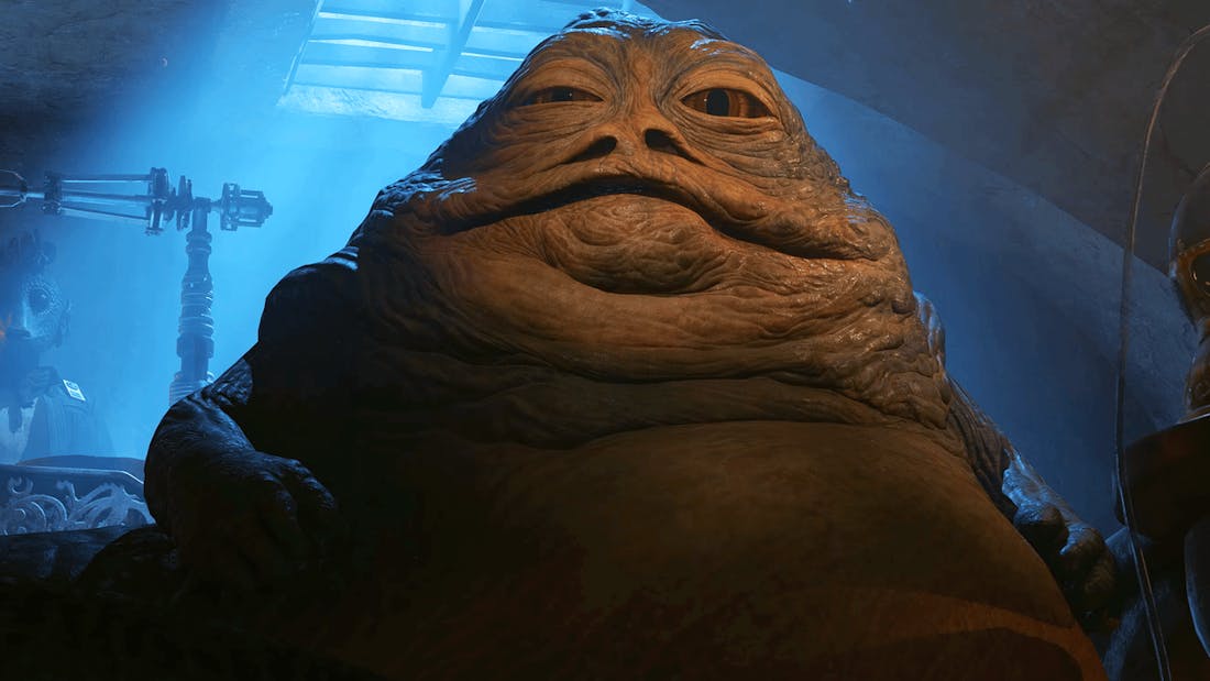 Star Wars Outlaws We geven een mini-replica van Jabba’s troonkamer uit Star Wars weg