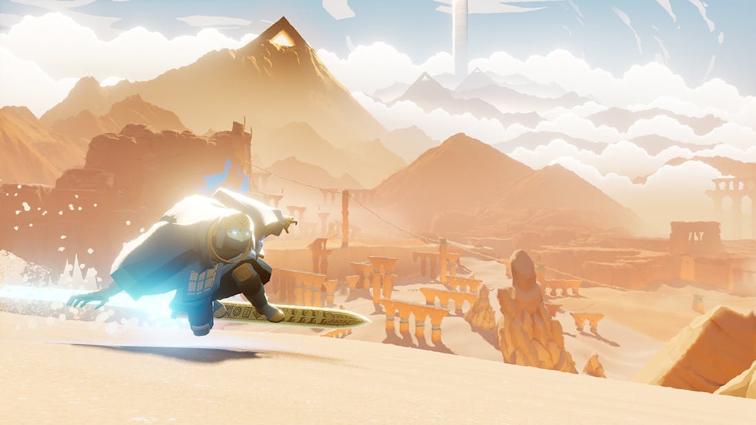 Sword of the sea Gerucht: Sony neemt mogelijk Sword of the Sea-ontwikkelaar over