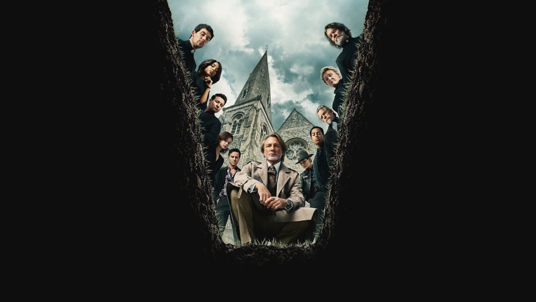 Wake Up Dead Man: A Knives Out Mystery Eerste poster van Wake Up Dead Man: A Knives Out Mystery te zien