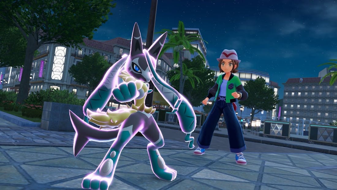 Pokémon Legends: Z-A Mega Lucario Z zit in Pokémon Legends: Z-A-dlc Mega Dimension