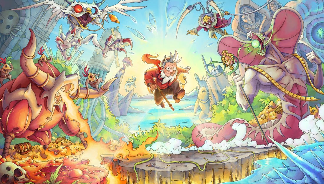 The Eternal Life of Goldman Platformer The Eternal Life of Goldman valt op door handgetekende graphics